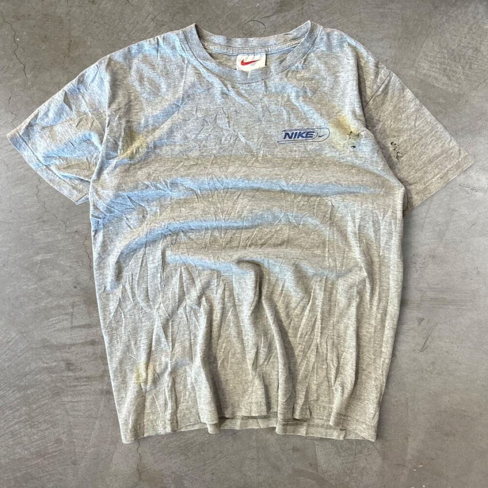 Vintage 90s Nike Basketball Gray NBA Hoops T-shirt Thrashed